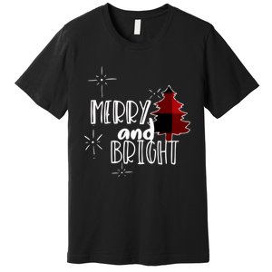 Merry And Bright Amazing Xmas | Funny Christmas Premium T-Shirt