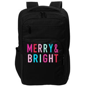 Merry And Bright Christmas Cool Gift Impact Tech Backpack