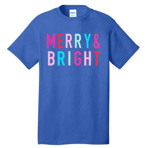 Merry And Bright Christmas Cool Gift Tall T-Shirt