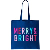 Merry And Bright Christmas Cool Gift Tote Bag