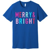 Merry And Bright Christmas Cool Gift Premium T-Shirt