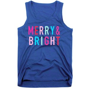 Merry And Bright Christmas Cool Gift Tank Top