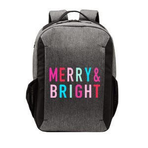 Merry And Bright Christmas Cool Gift Vector Backpack