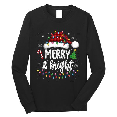 Merry And Bright Christmas Lights Xmas Long Sleeve Shirt