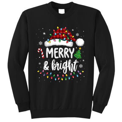 Merry And Bright Christmas Lights Xmas Sweatshirt