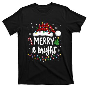 Merry And Bright Christmas Lights Xmas T-Shirt