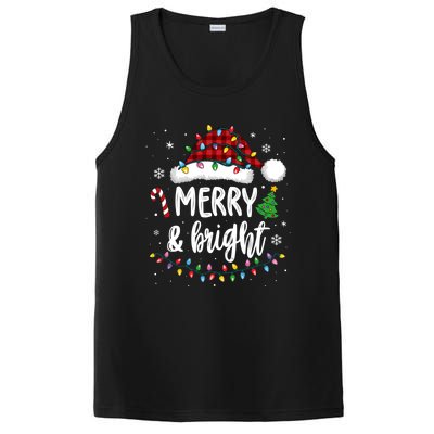 Merry And Bright Christmas Lights Xmas PosiCharge Competitor Tank