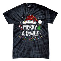 Merry And Bright Christmas Lights Xmas Tie-Dye T-Shirt