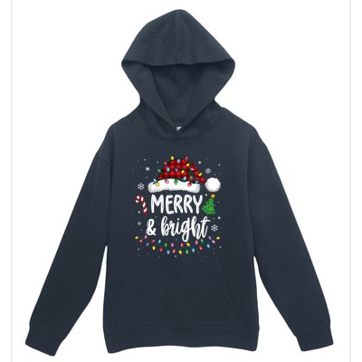 Merry And Bright Christmas Lights Xmas Urban Pullover Hoodie