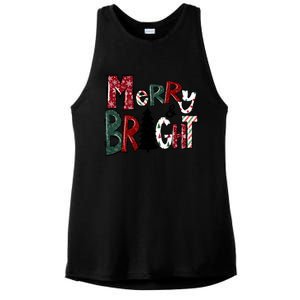 Merry And Bright Ladies PosiCharge Tri-Blend Wicking Tank