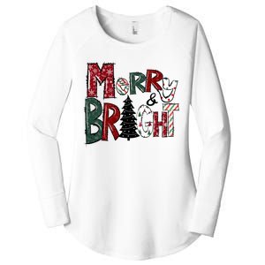 Merry And Bright Women's Perfect Tri Tunic Long Sleeve Shirt