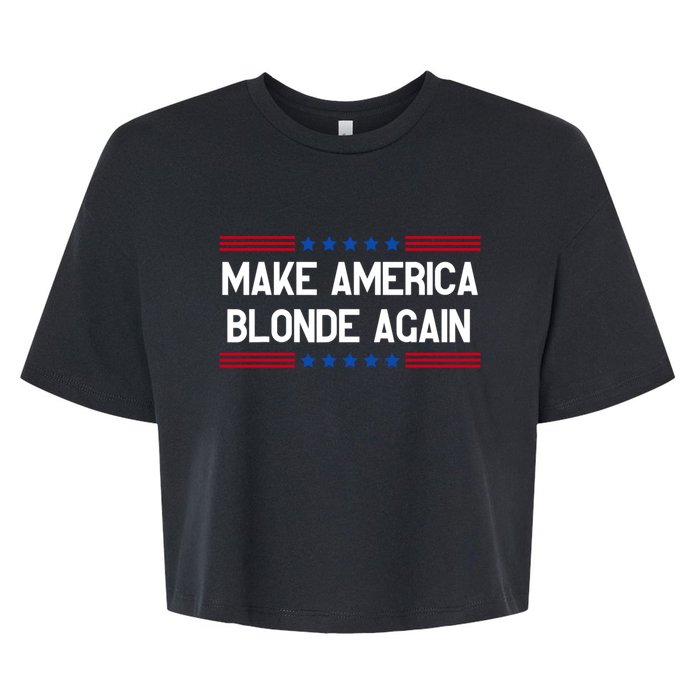 Make America Blonde Again Bella+Canvas Jersey Crop Tee