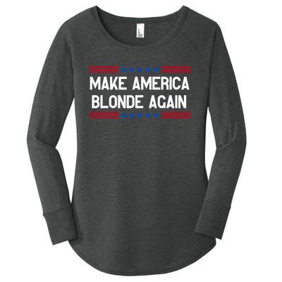 Make America Blonde Again Women's Perfect Tri Tunic Long Sleeve Shirt