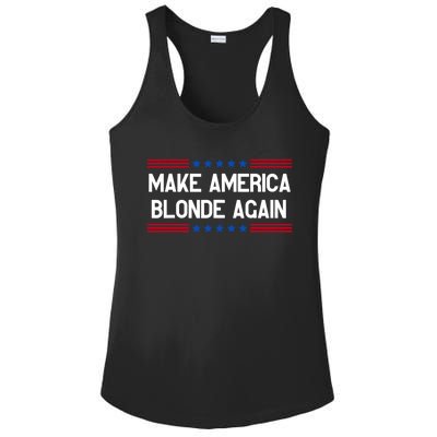 Make America Blonde Again Ladies PosiCharge Competitor Racerback Tank