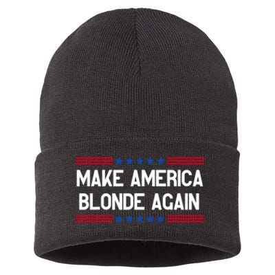 Make America Blonde Again Sustainable Knit Beanie