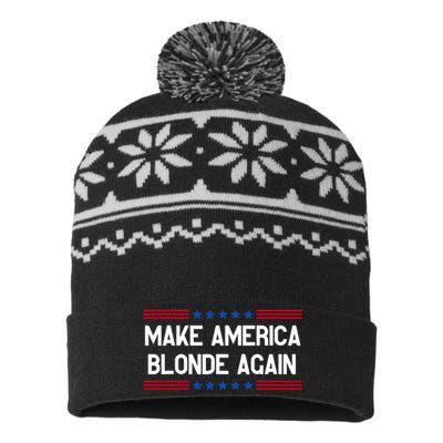 Make America Blonde Again USA-Made Snowflake Beanie