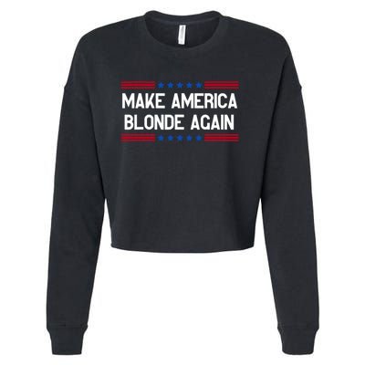 Make America Blonde Again Cropped Pullover Crew