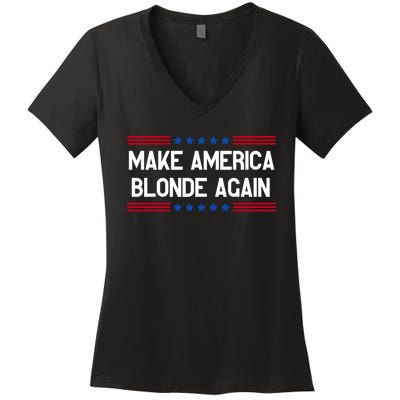 Make America Blonde Again Women's V-Neck T-Shirt