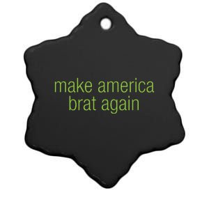 Make America Brat Again Kamala 2024 Trump Parody Funny Ceramic Star Ornament