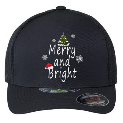 Merry And Bright | Merry Chrismas Flexfit Unipanel Trucker Cap