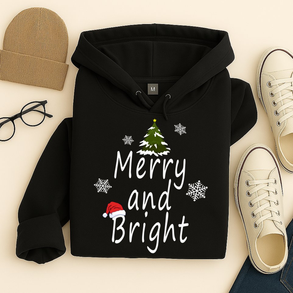 Merry And Bright | Merry Chrismas Hoodie