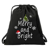 Merry And Bright | Merry Chrismas Drawstring Bag