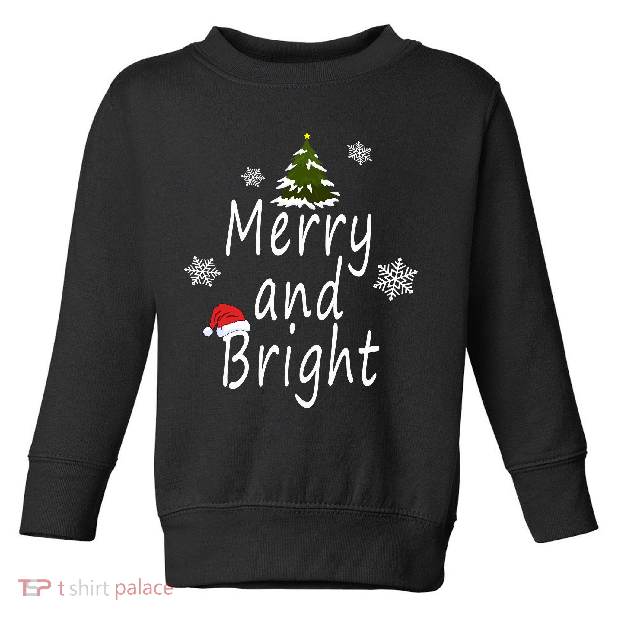 Merry And Bright | Merry Chrismas Toddler Sweatshirt