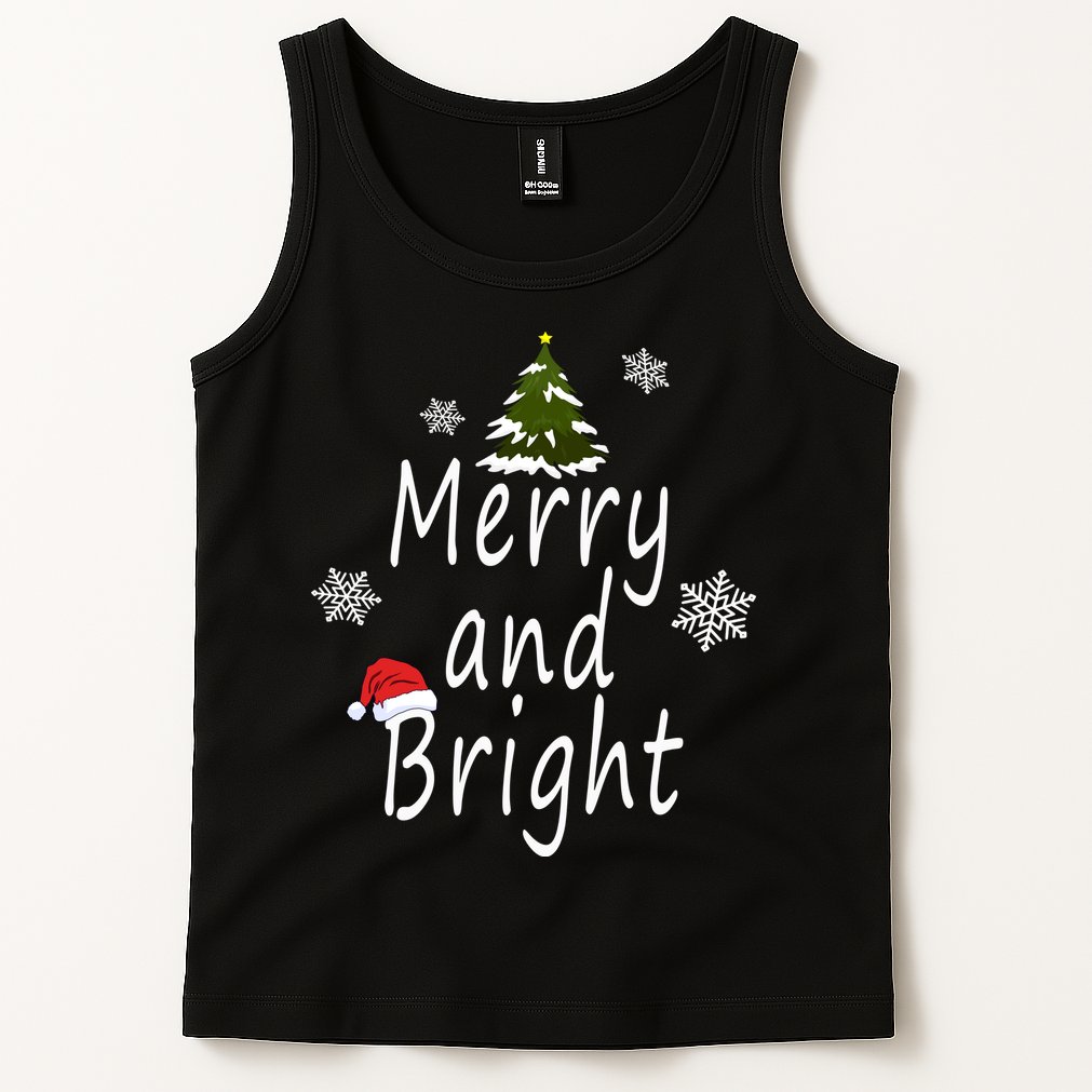 Merry And Bright | Merry Chrismas Tank Top
