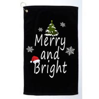 Merry And Bright | Merry Chrismas Golf Towel