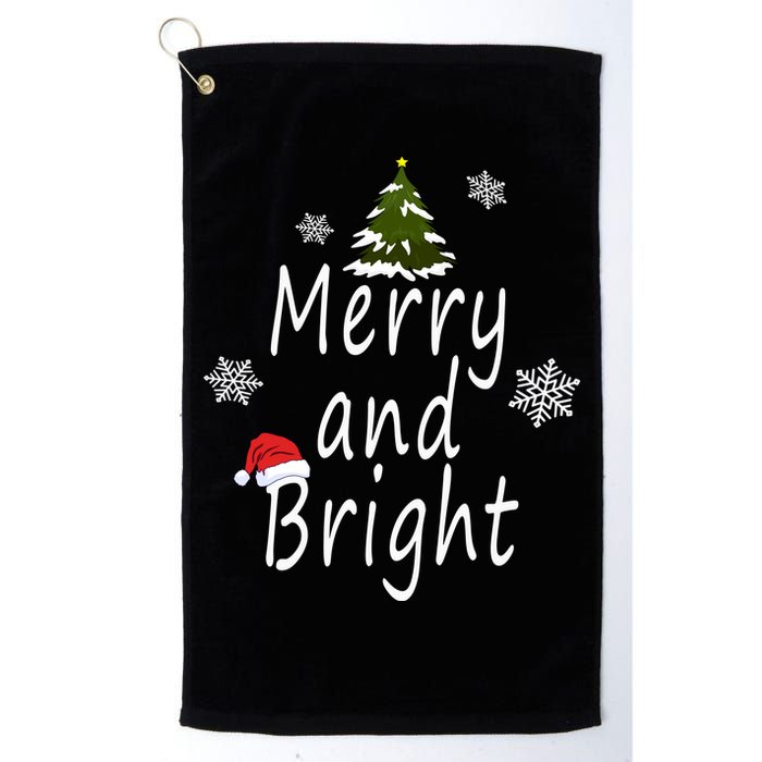 Merry And Bright | Merry Chrismas Golf Towel