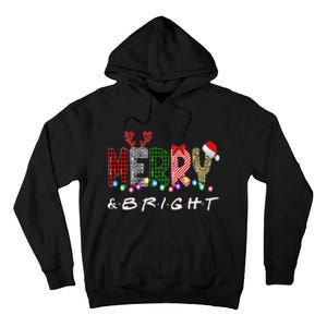 Merry And Bright Christmas Lights Funny Family Christmas Tall Hoodie