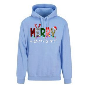 Merry And Bright Christmas Lights Funny Family Christmas Unisex Surf Hoodie