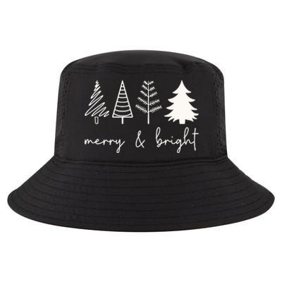 Merry And Bright Cute Christmas Tree Cool Comfort Performance Bucket Hat