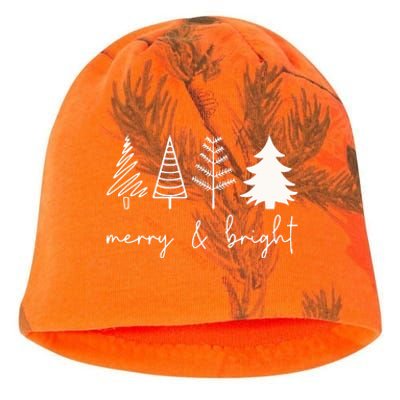 Merry And Bright Cute Christmas Tree Kati - Camo Knit Beanie