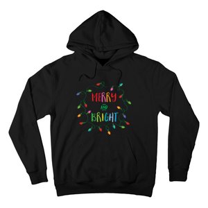 Merry And Bright Christmas Lights Hoodie