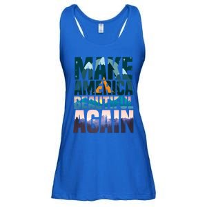 Make America Beautiful Again: Inspirational Nature Gift Ladies Essential Flowy Tank