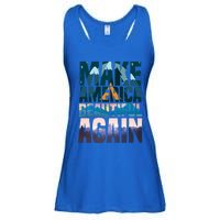 Make America Beautiful Again: Inspirational Nature Gift Ladies Essential Flowy Tank