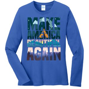 Make America Beautiful Again: Inspirational Nature Gift Ladies Long Sleeve Shirt