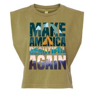 Make America Beautiful Again: Inspirational Nature Gift Garment-Dyed Women's Muscle Tee