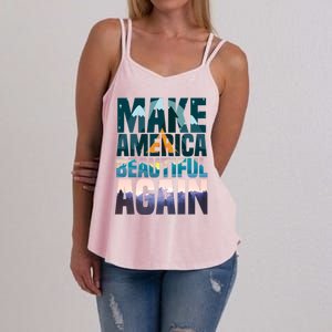 Make America Beautiful Again: Inspirational Nature Gift Women's Strappy Tank