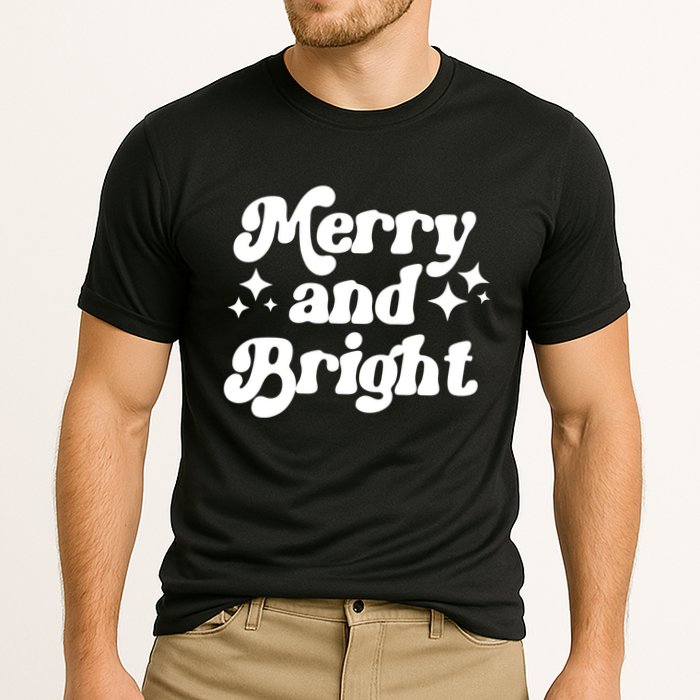 Merry And Bright Festive Christmas Cooling Performance Crew T-Shirt