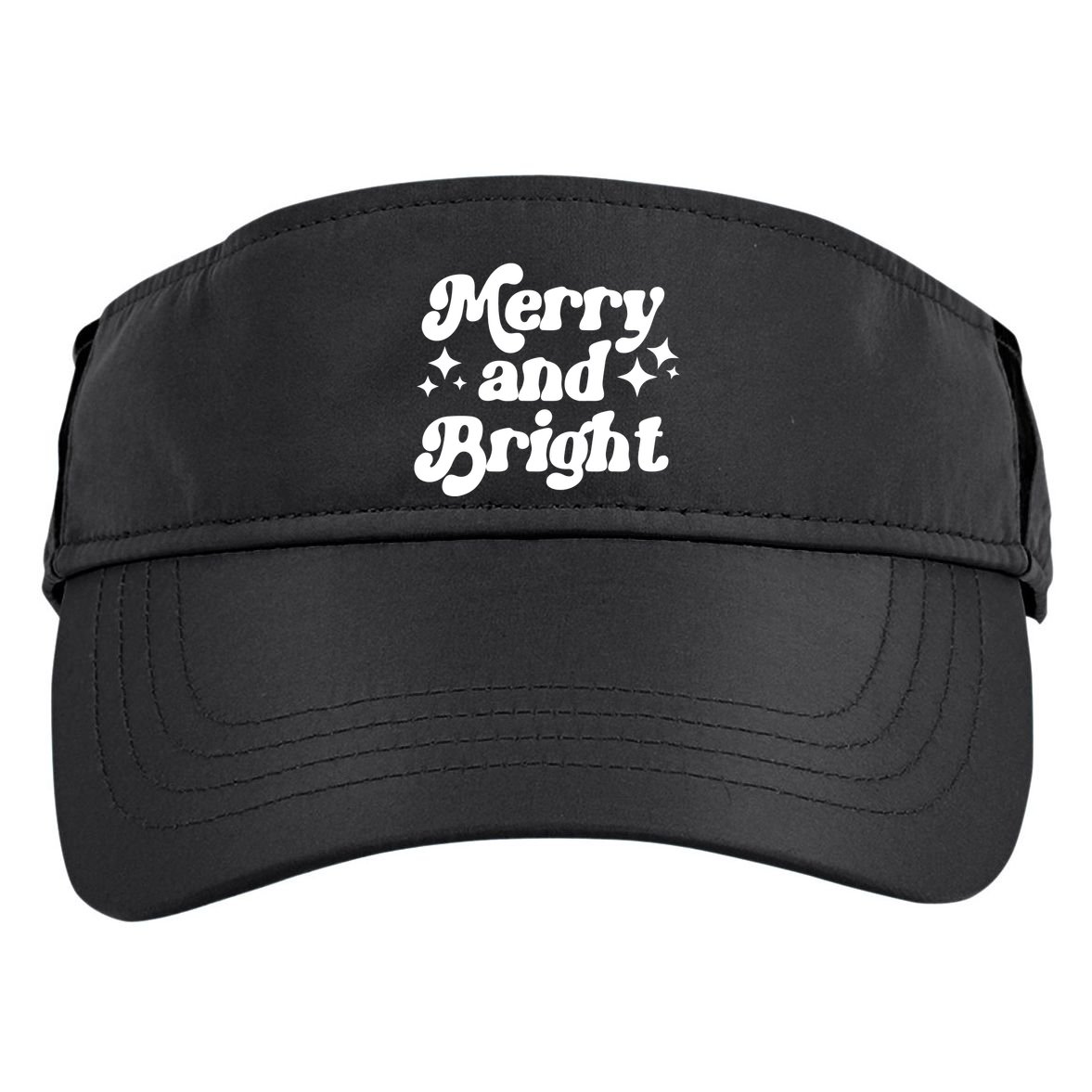 Merry And Bright Festive Christmas Adult Drive Performance Visor