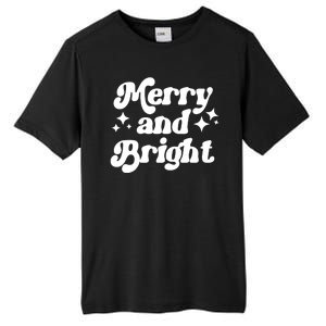 Merry And Bright Festive Christmas Tall Fusion ChromaSoft Performance T-Shirt