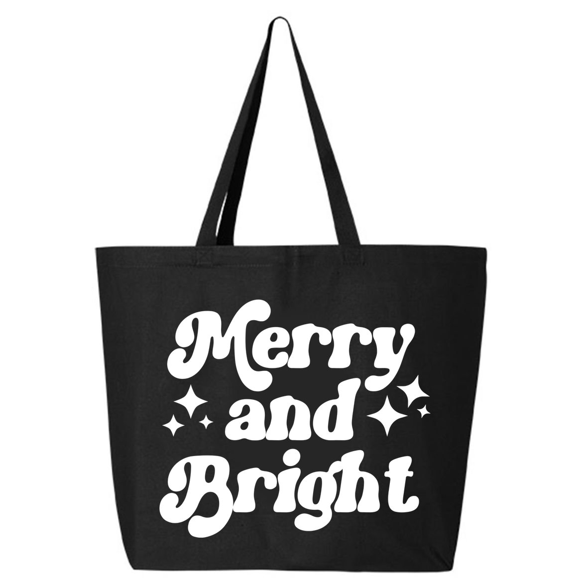 Merry And Bright Festive Christmas 25L Jumbo Tote