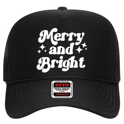 Merry And Bright Festive Christmas Trucker Hat