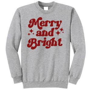 Merry And Bright Festive Christmas Sweatshirt