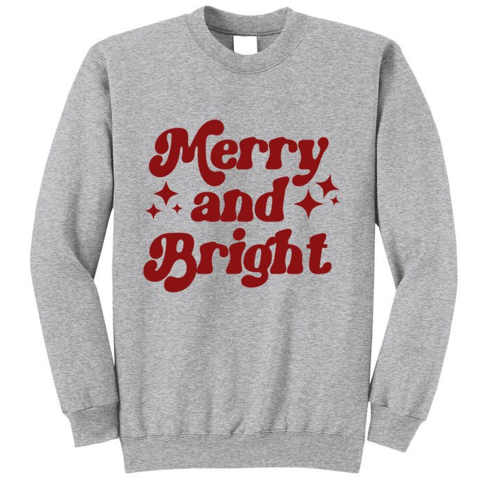 Merry And Bright Festive Christmas Sweatshirt