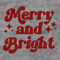 Merry And Bright Festive Christmas Sweatshirt
