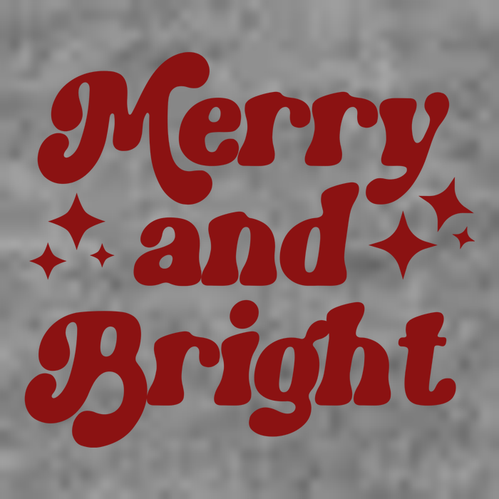 Merry And Bright Festive Christmas Sweatshirt