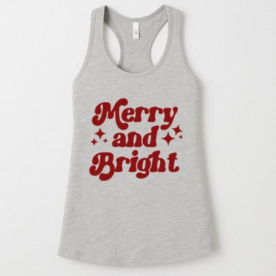 Merry And Bright Festive Christmas Womens Tank Top
